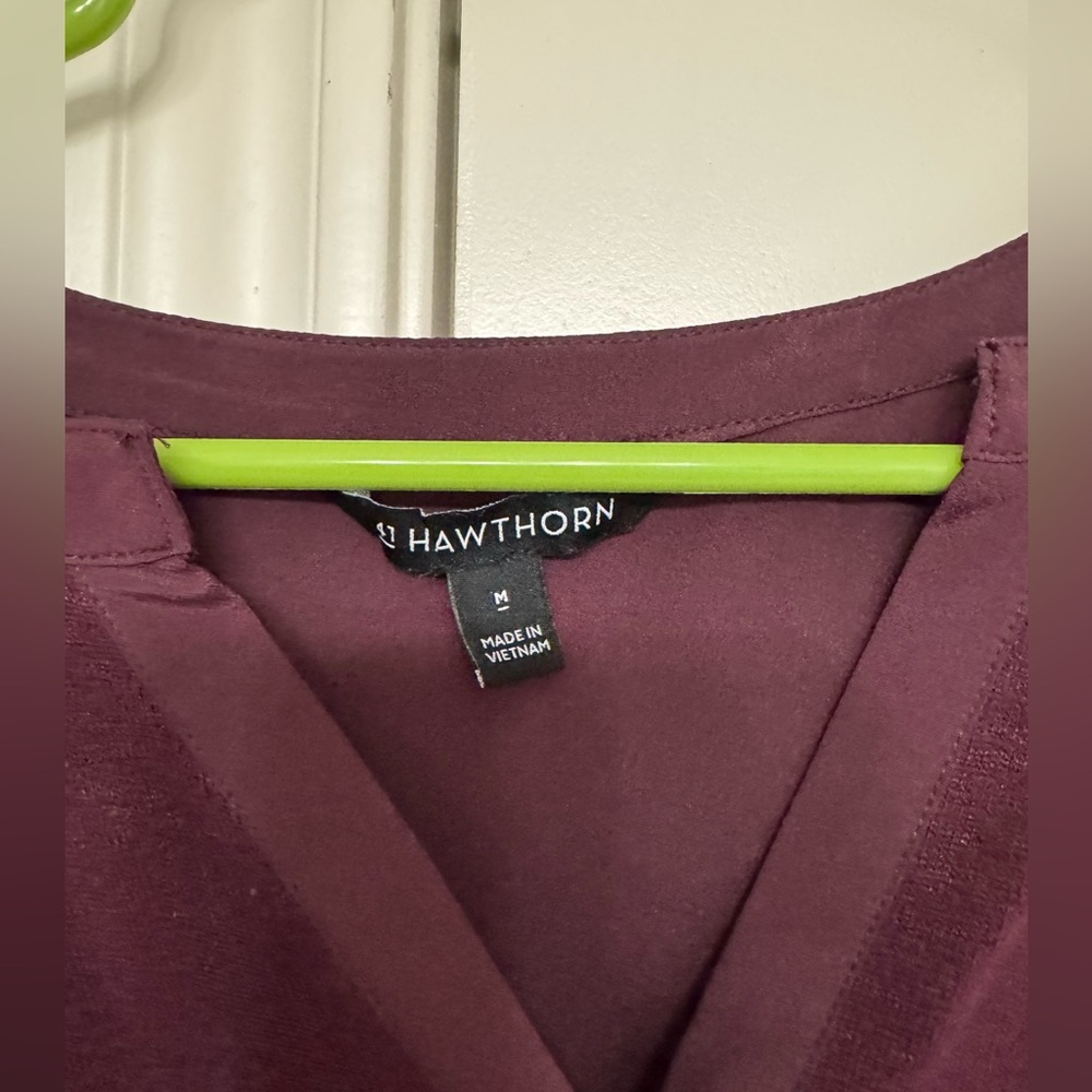 41 Hawthorn Deep Wine Blouse - Picture 2 of 4